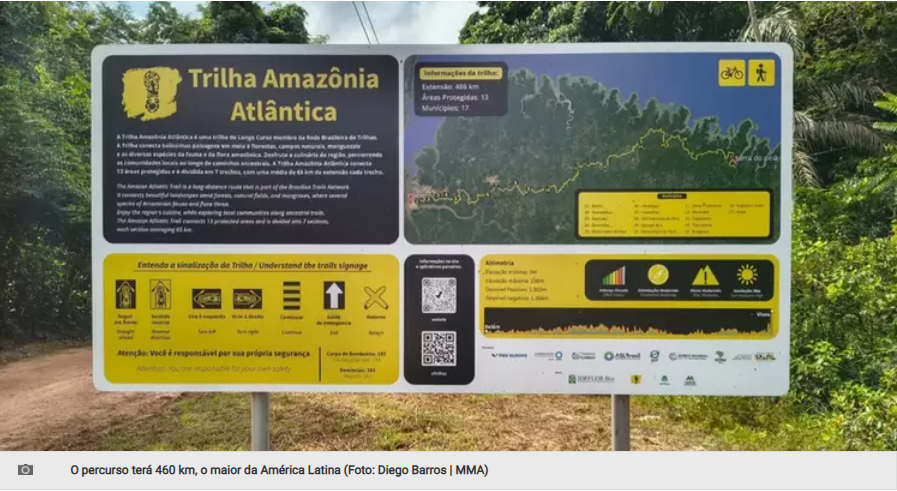 Maior trilha sinalizada da América Latina será inaugurada na COP 30